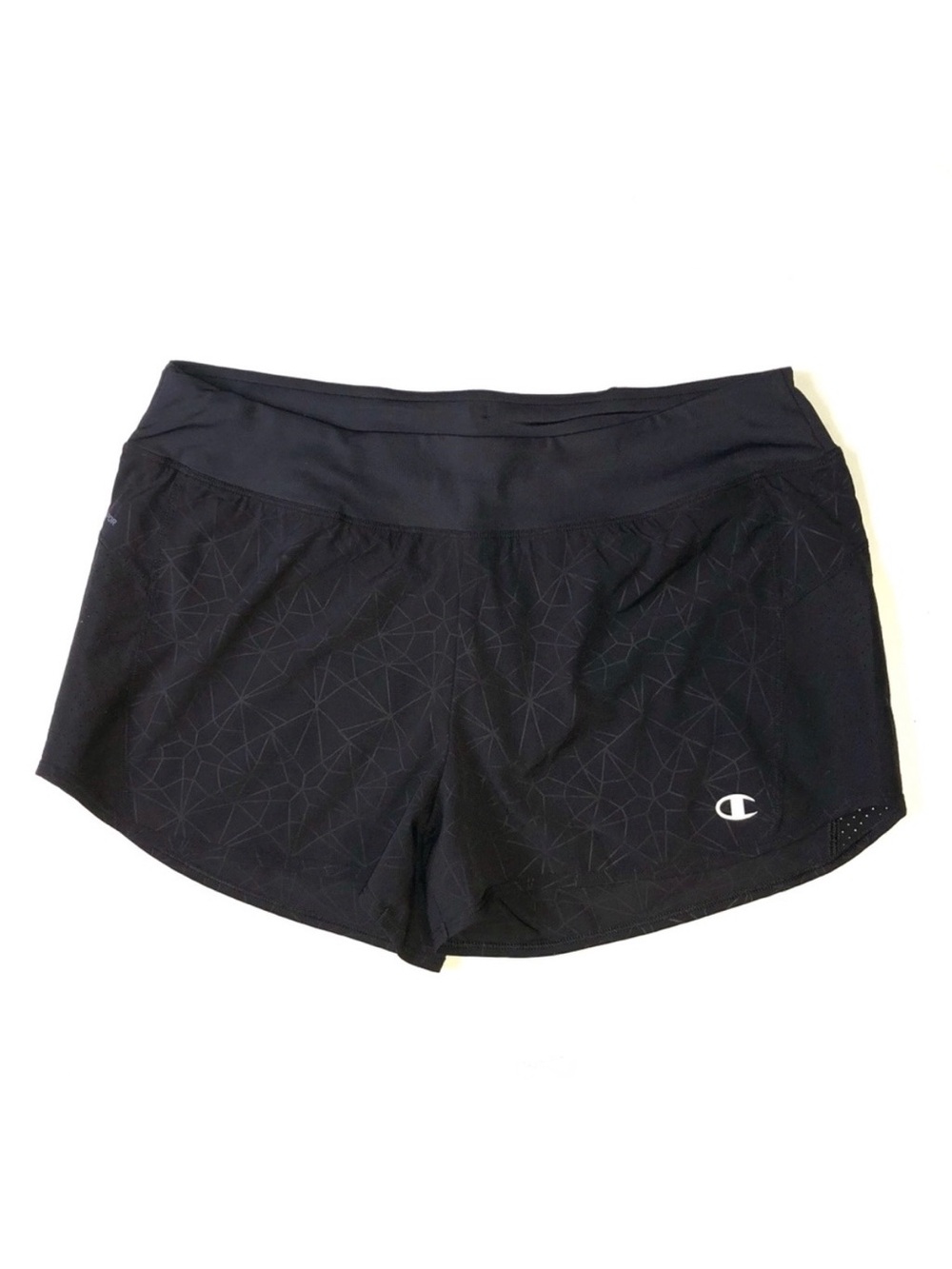 Champion Black Shorts Athletic Running Shorts Medium